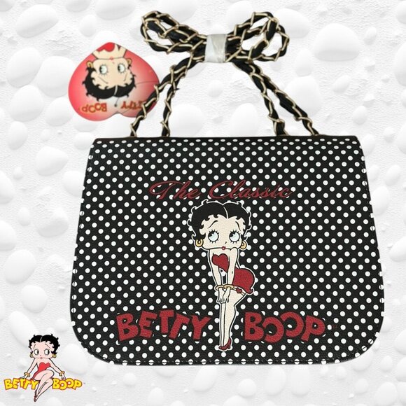 Betty Boop Polka Dot crossbody/handbag.  New with tags.  Versatile! - Picture 1 of 6